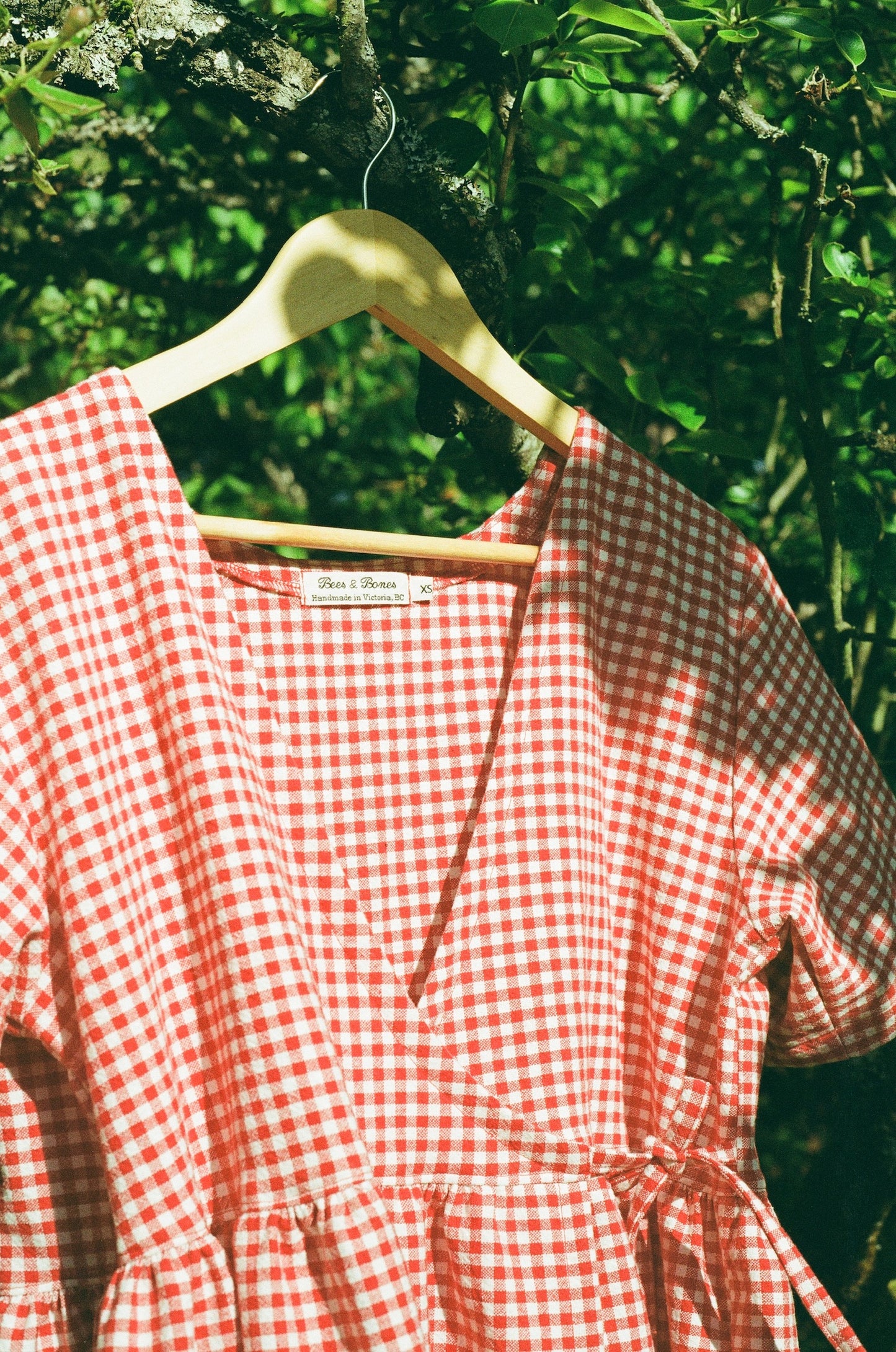 Red Gingham Mini Hawthorn Dress