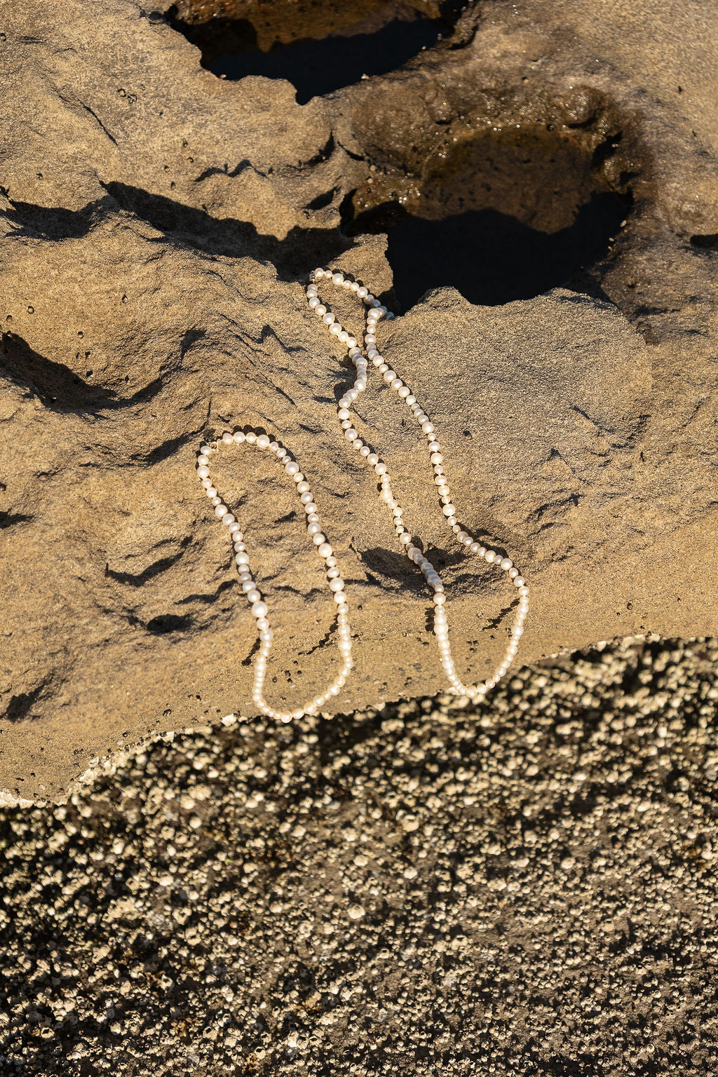 Long Bubble Pearl Strand