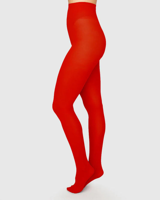 Sharp Red Olivia Premium Tights