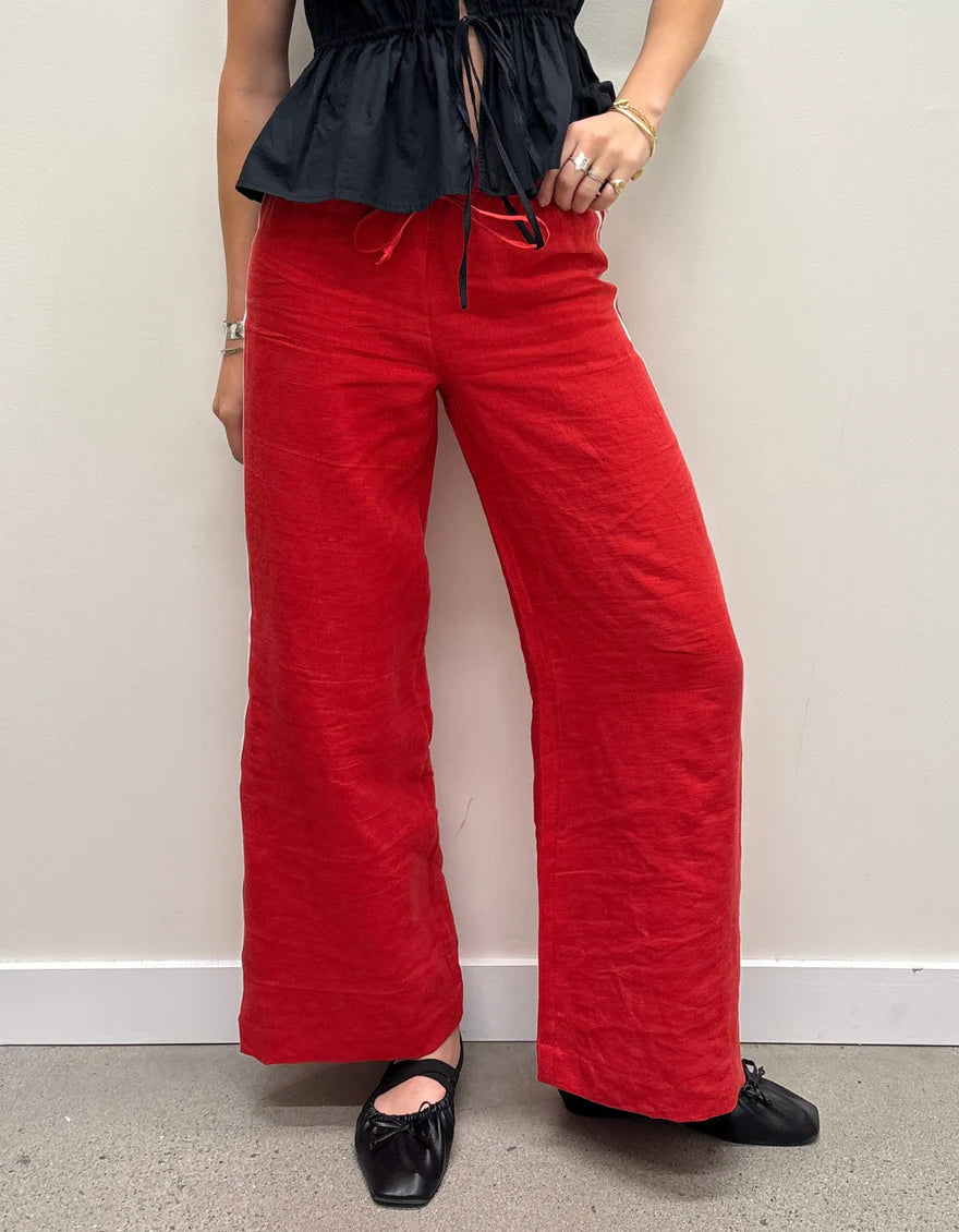 Red Tate Track Pant