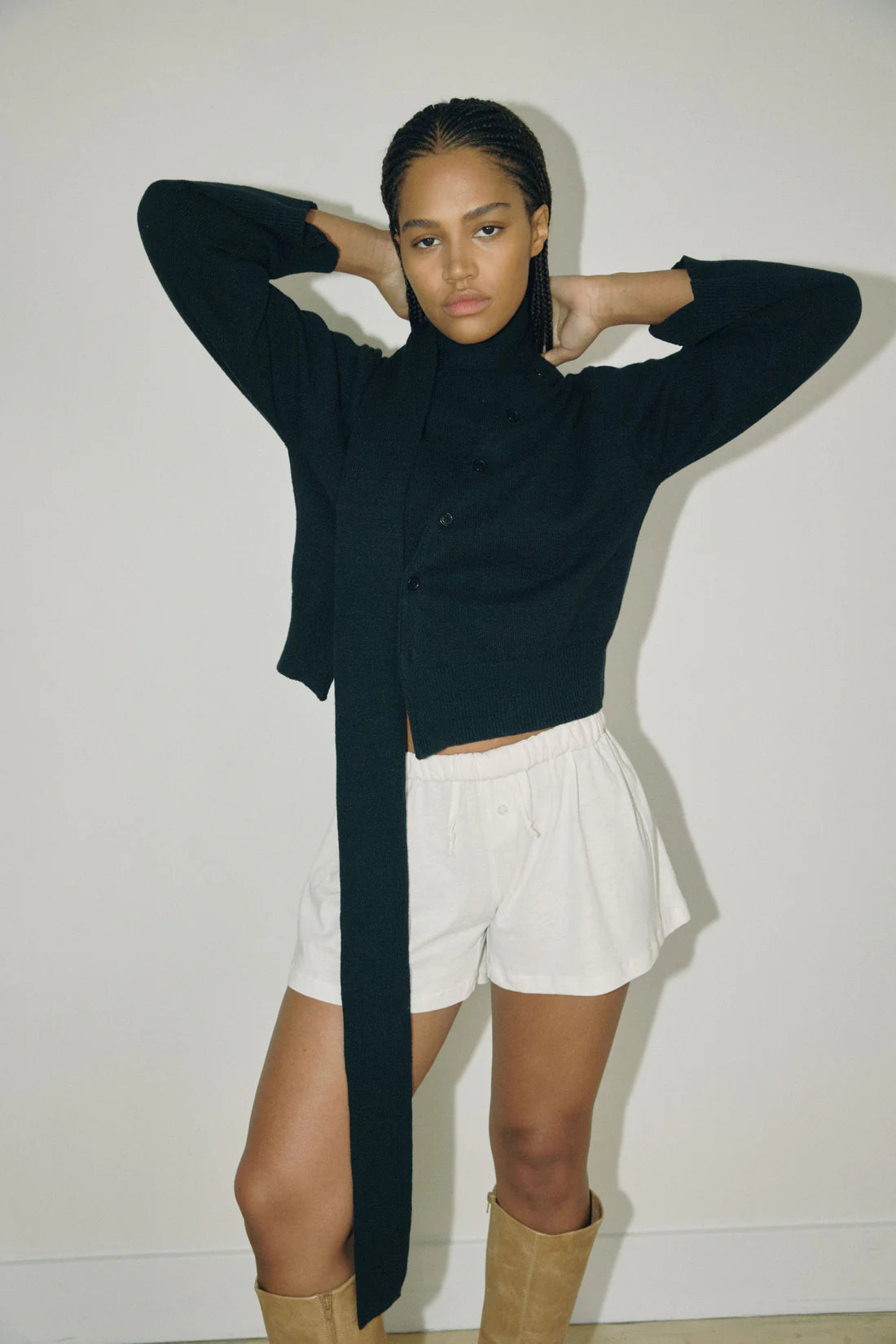 Onyx Asymmetric Knit