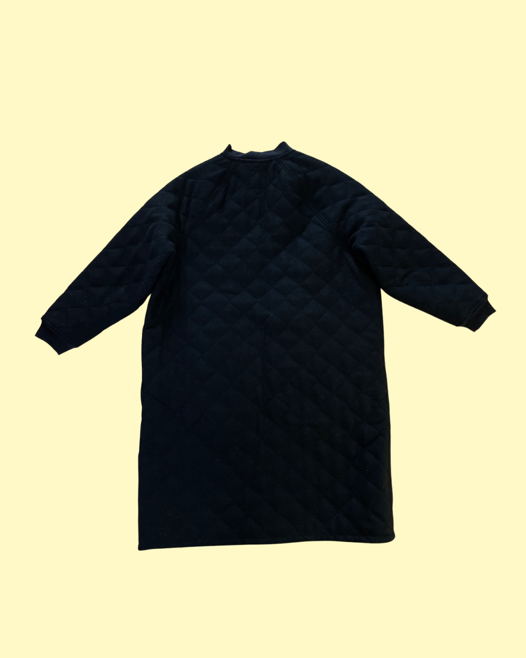 Black Wool Baba Coat