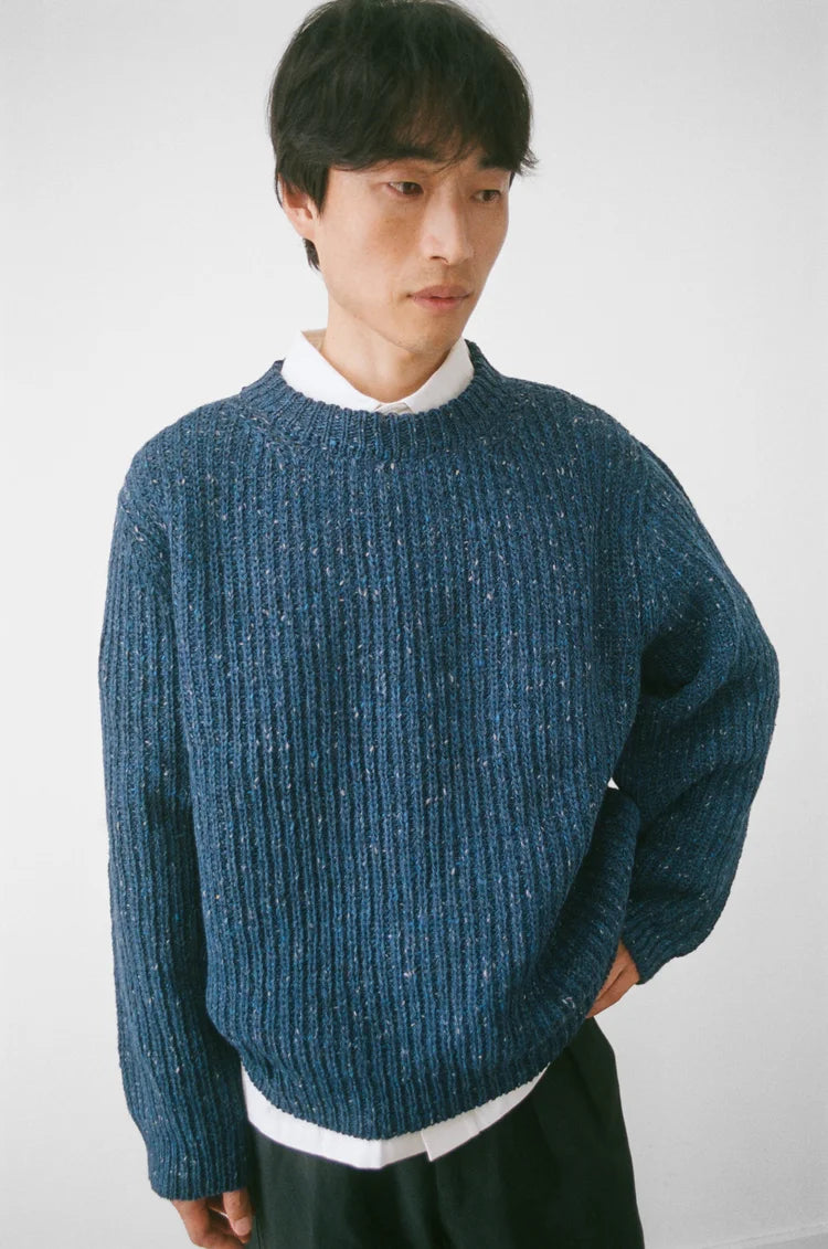 Cobalt Fisherman Knit