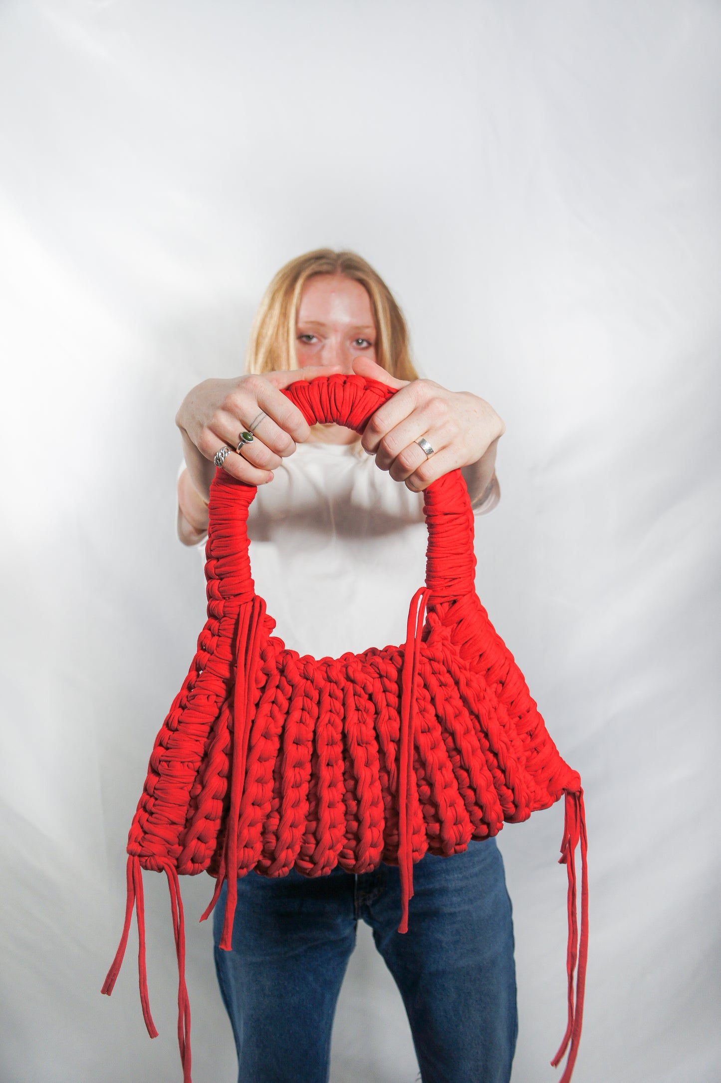 Red DUSK Shoulder Bag