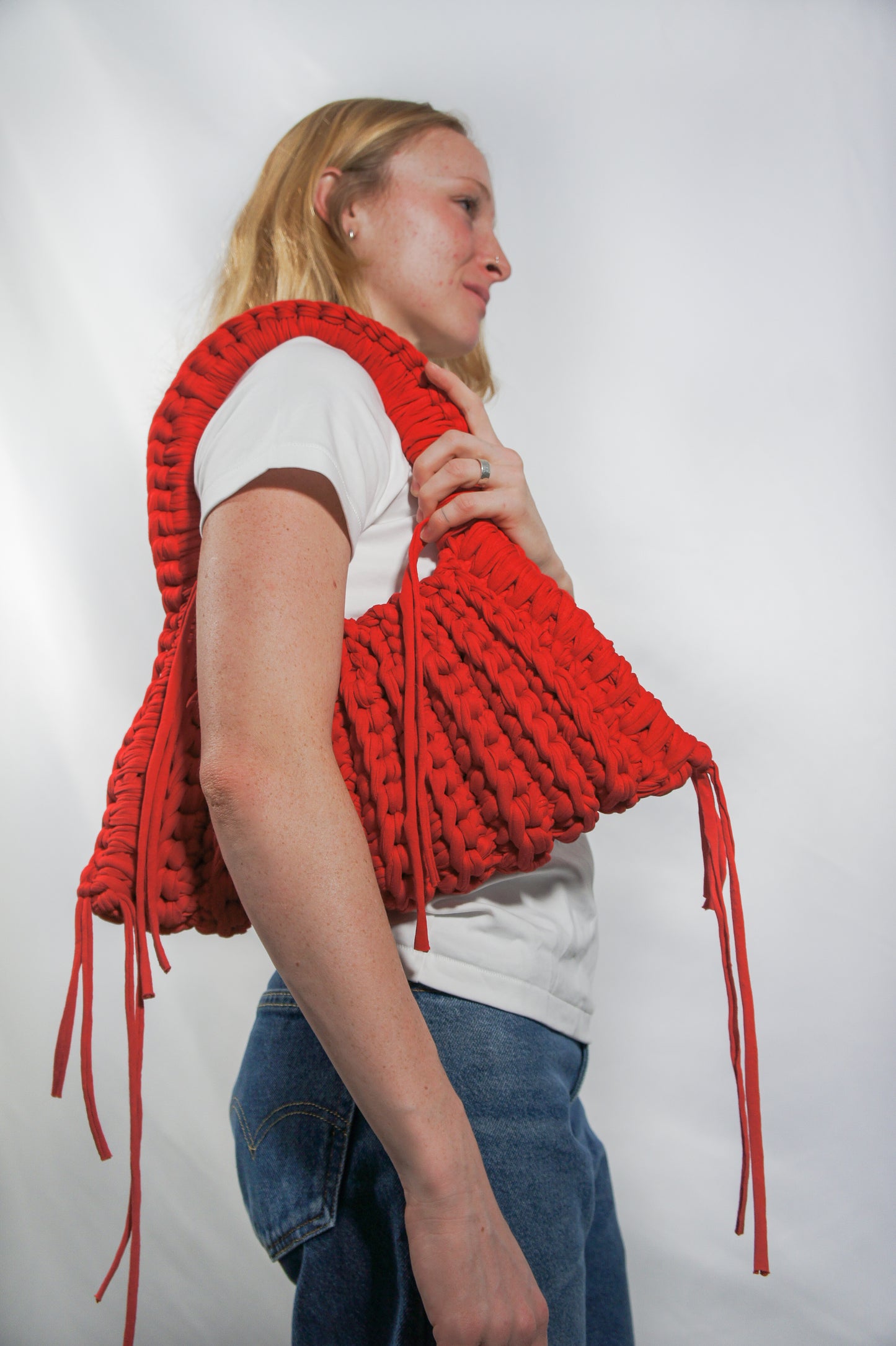 Red DUSK Shoulder Bag