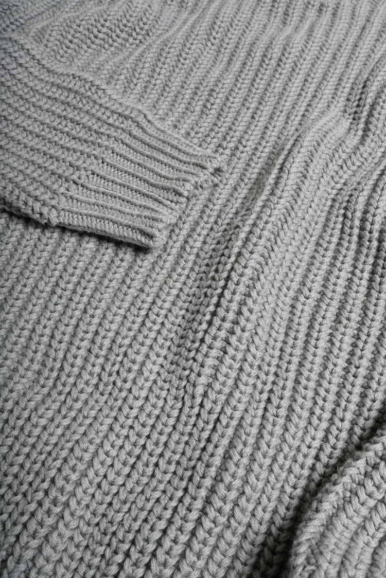 Slate Fisherman Knit