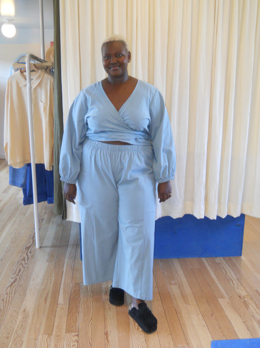 Blue Tourmaline Harmony Wrap Top