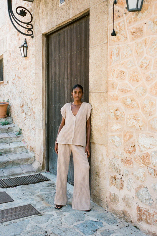 Almond RYE Button Up