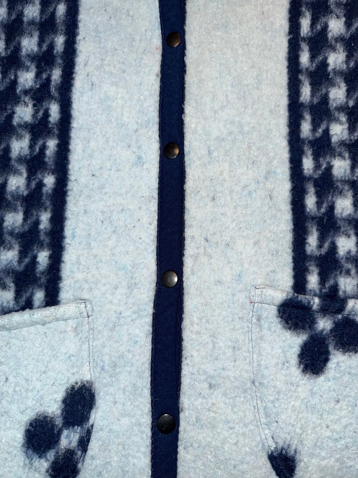 Blue Houndstooth Coat