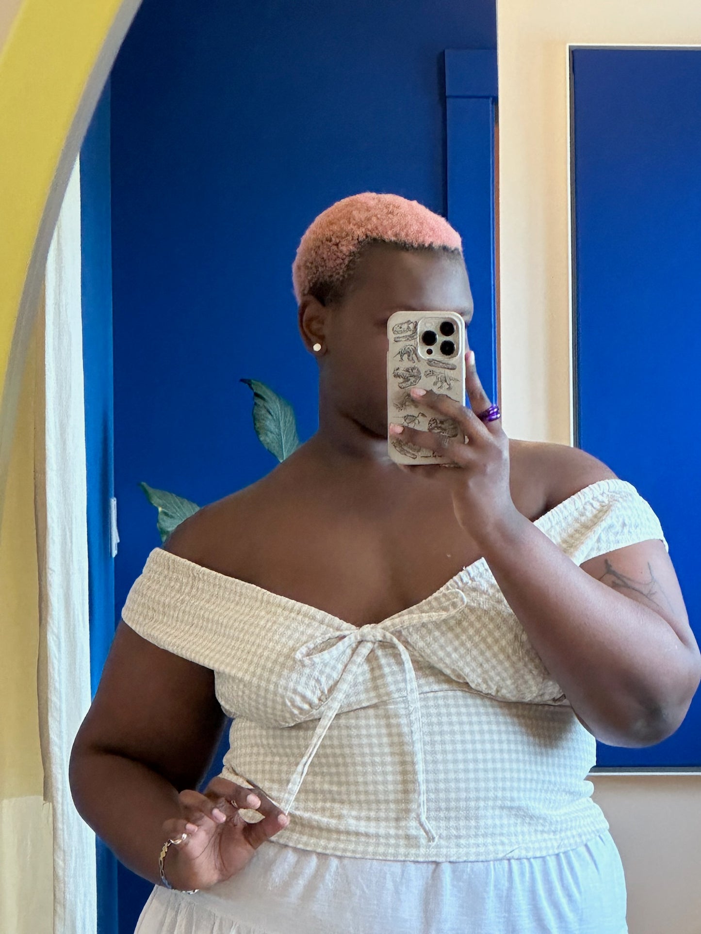 Gingham Polly Top
