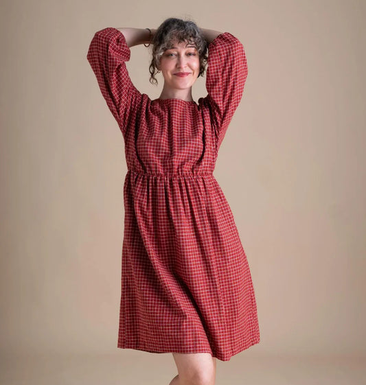 Red Check Clara Dress