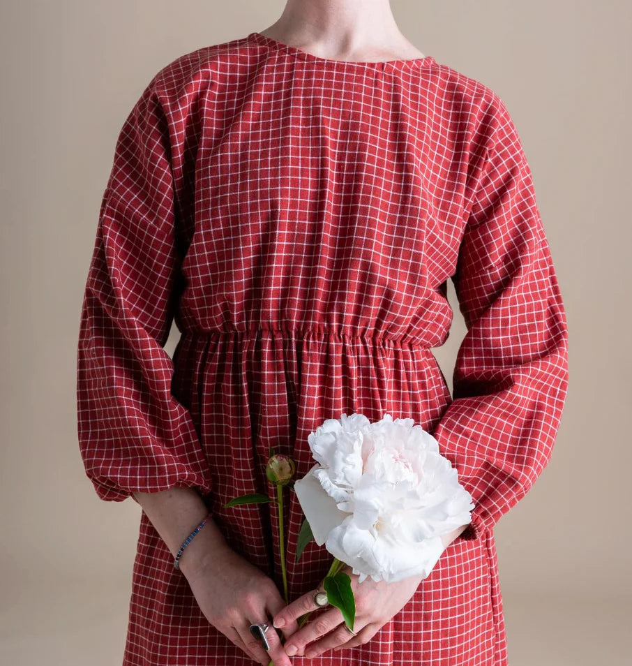 Red Check Clara Dress