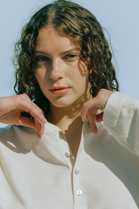 Natural Hemp Bay Henley