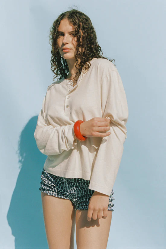 Natural Hemp Bay Henley