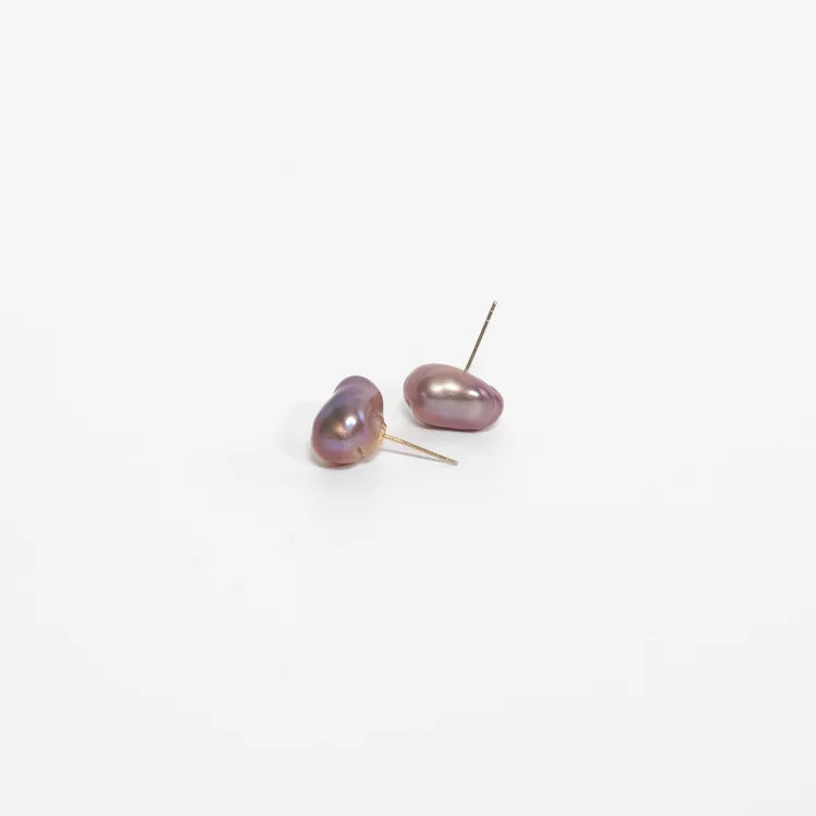 Warm Purple Baroque Studs