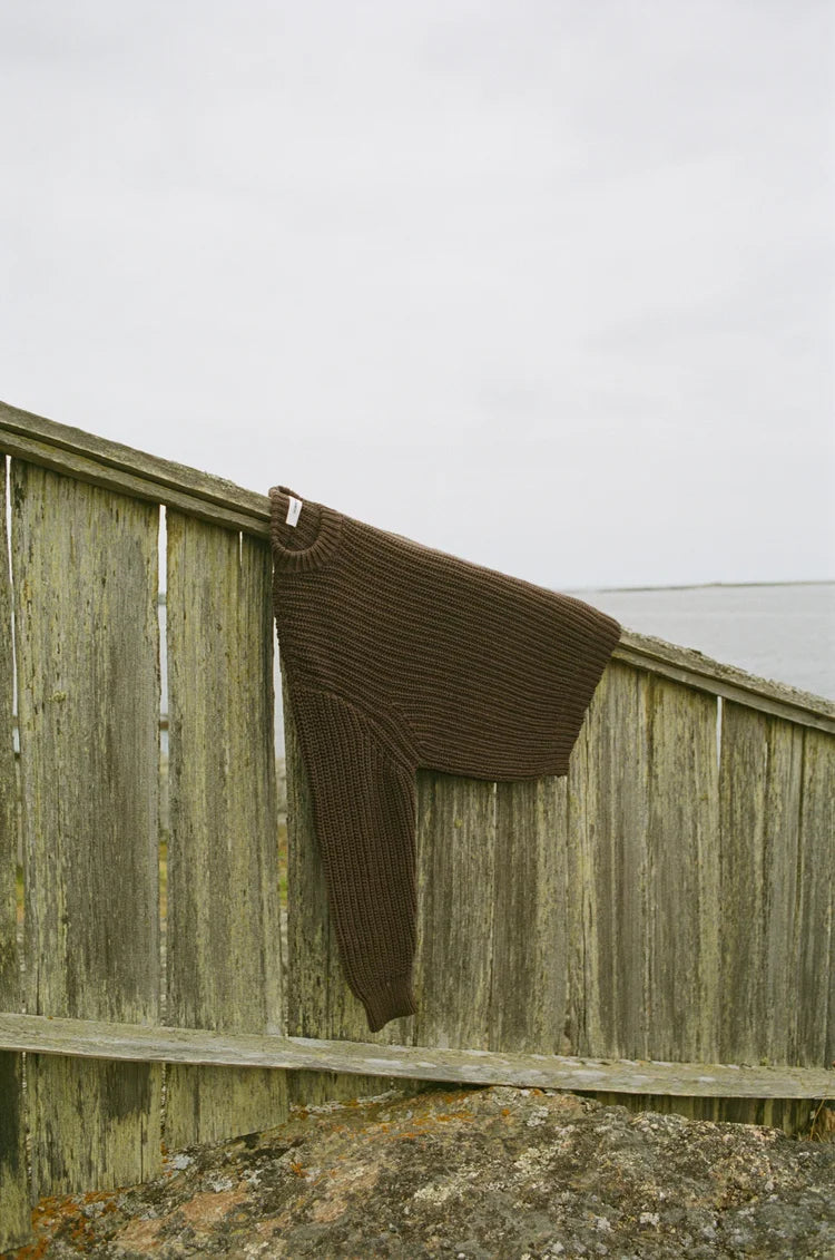 Chestnut Fisherman Knit