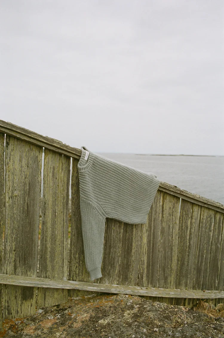 Slate Fisherman Knit