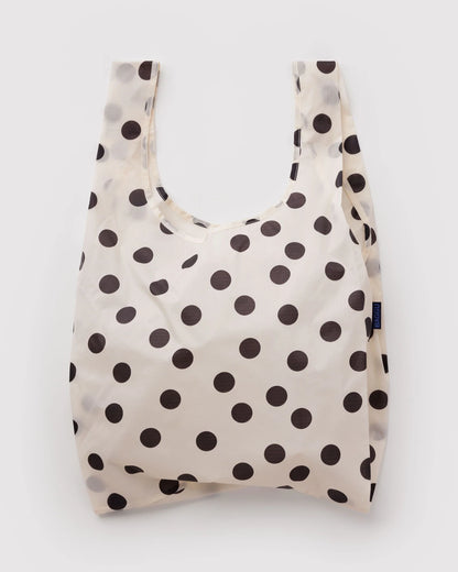 Cream Polka Dot Standard Baggu