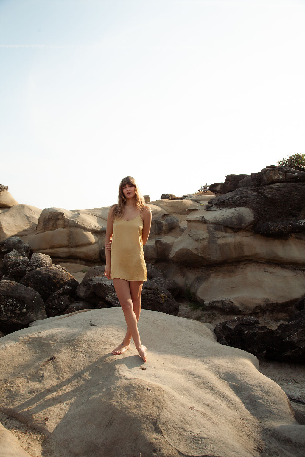 Gold Silk Dress