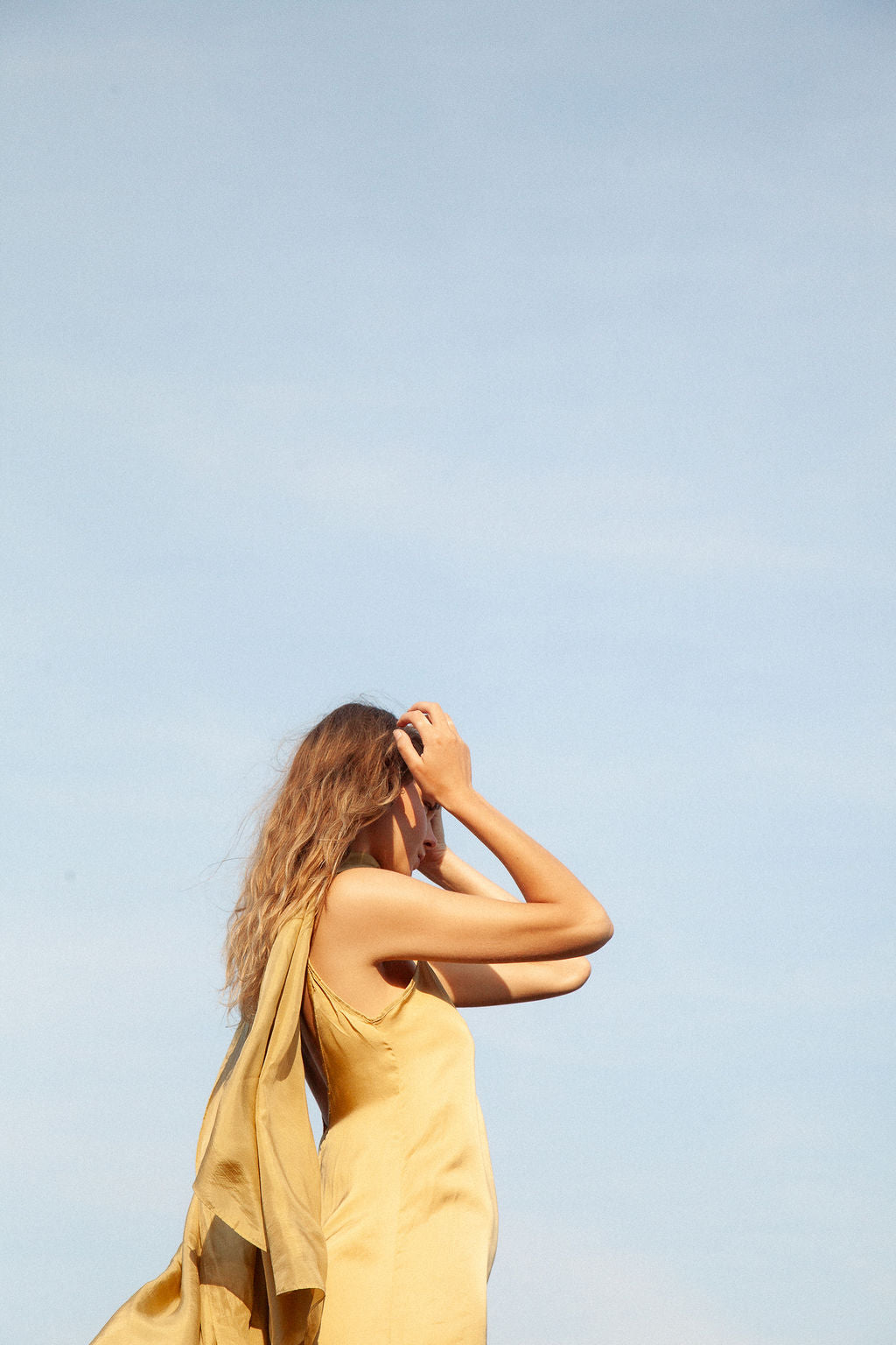 Gold Silk Dress