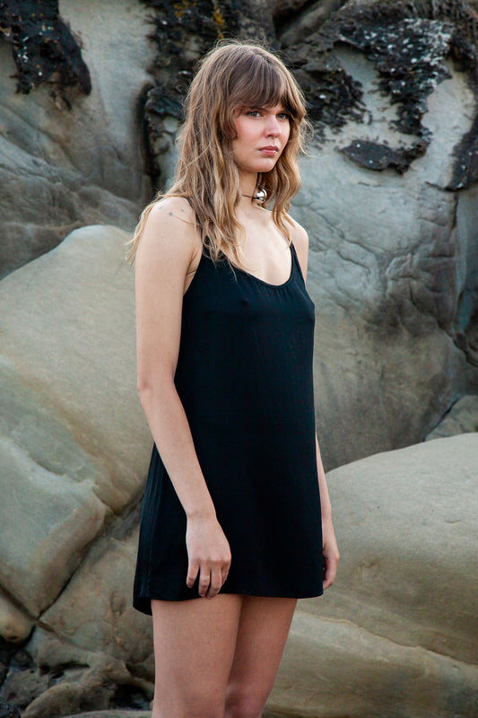 Black Silk Dress