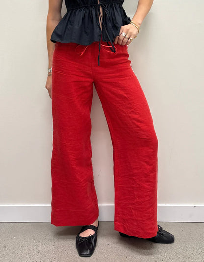 Red Tate Track Pant