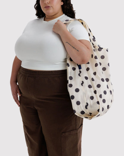 Cream Polka Dot Big Baggu