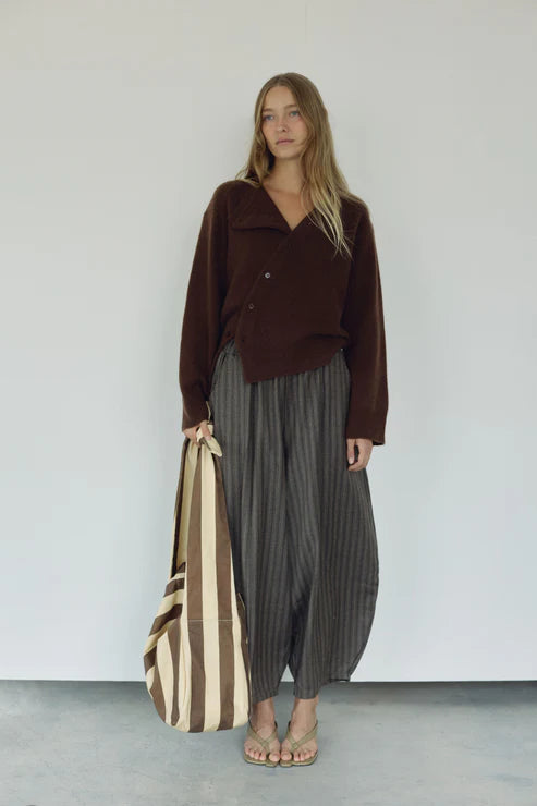 Stripe Barrel Pant