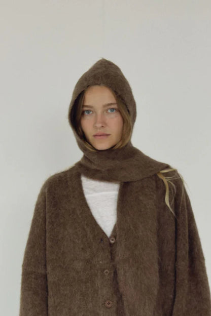 Umber Hooded Scarf