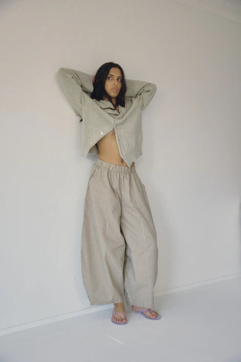 Stripe Barrel Pant
