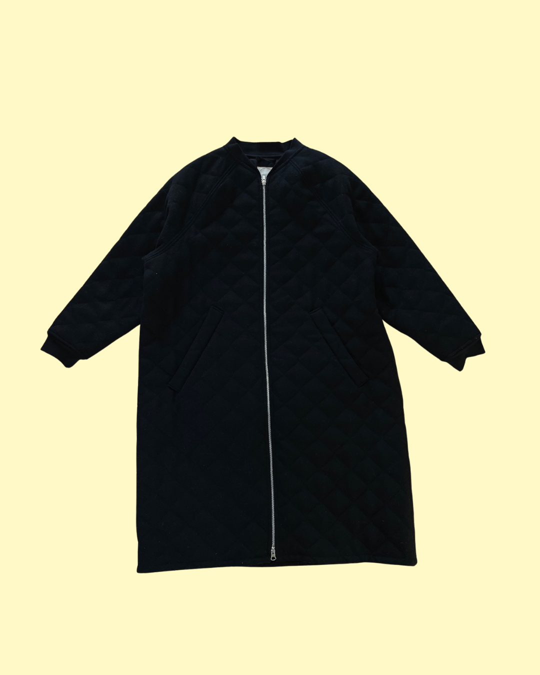 Black Wool Baba Coat