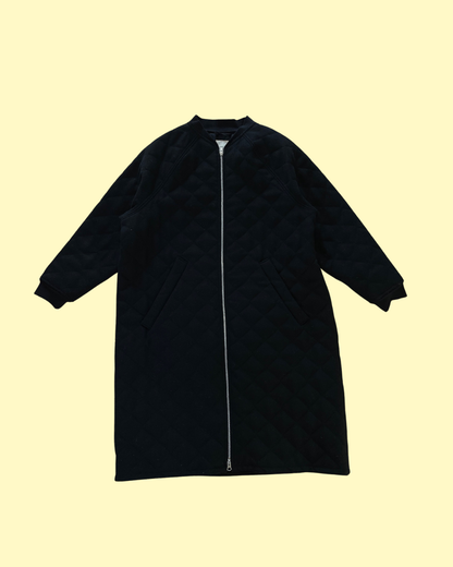 Black Wool Baba Coat