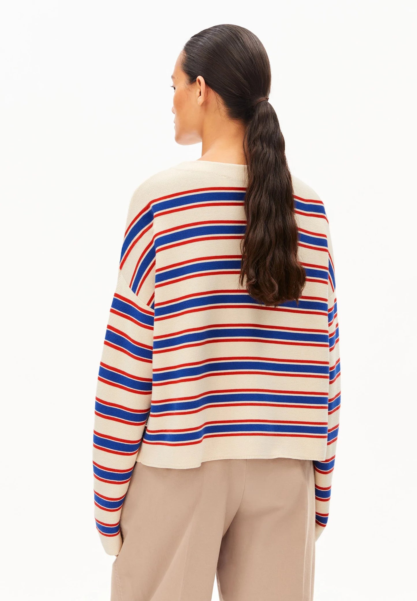 Oatmilk Striped Sweater