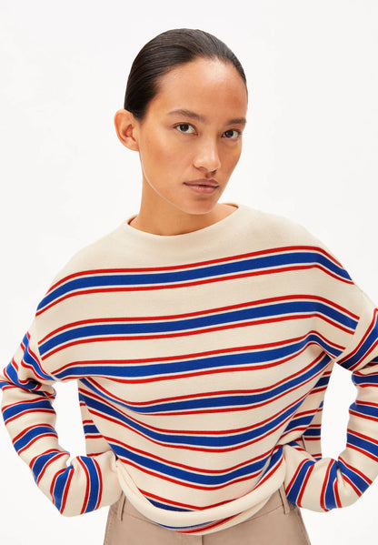 Oatmilk Striped Sweater