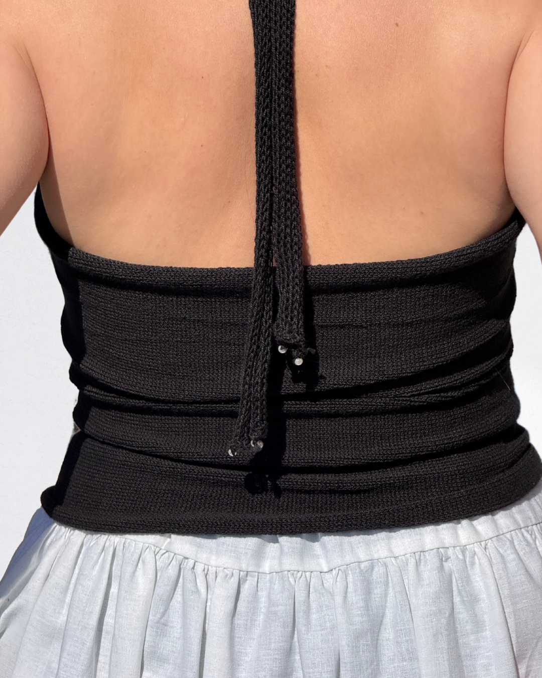 Black Peek A Boo Top