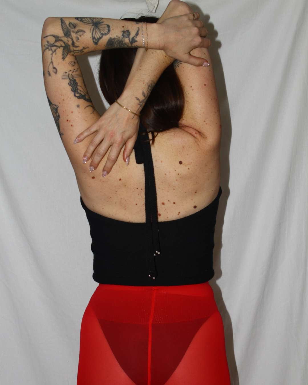 Black Peek A Boo Top