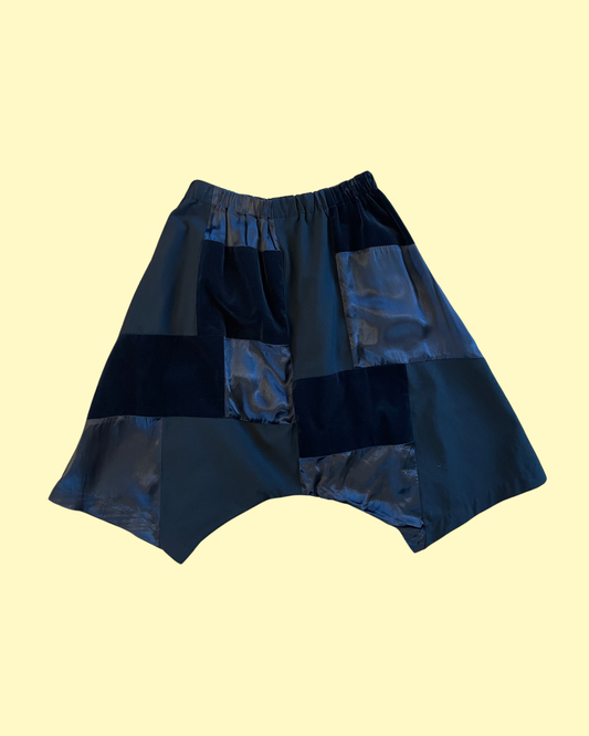 Patchwork Balloon Shorts
