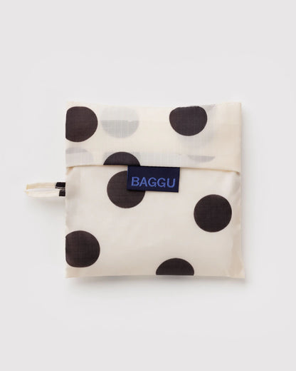 Cream Polka Dot Standard Baggu