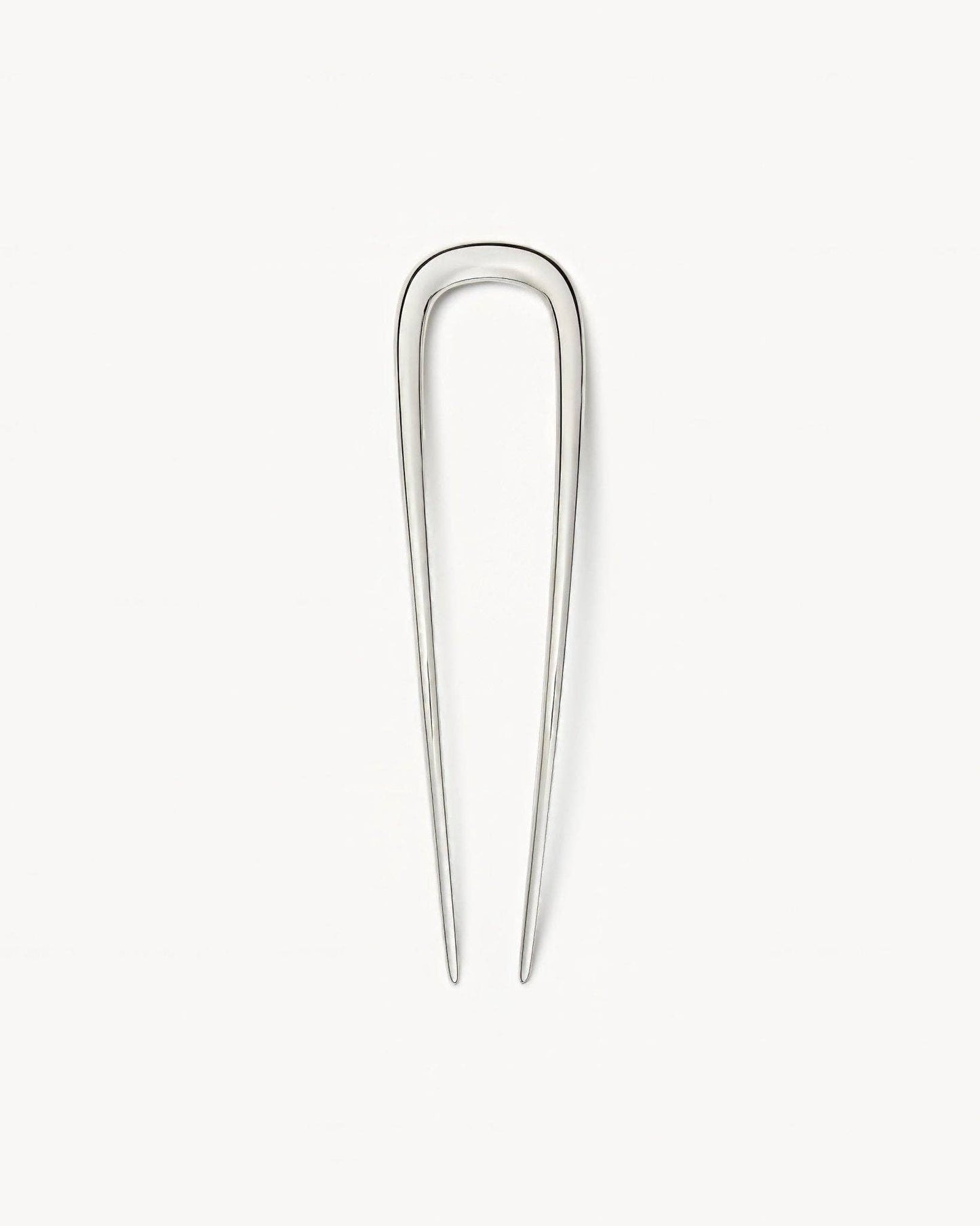 Silver Midi French Hair Pin