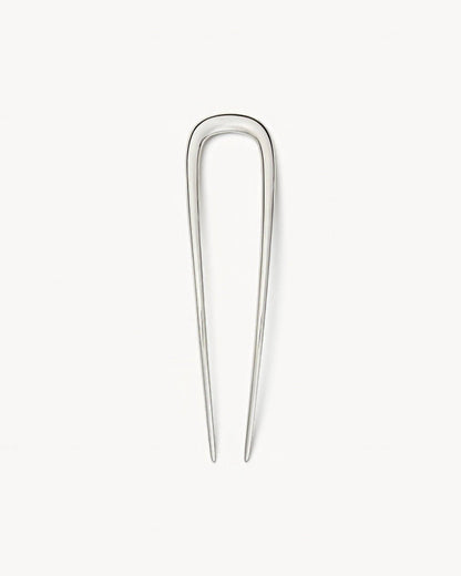Silver Midi French Hair Pin