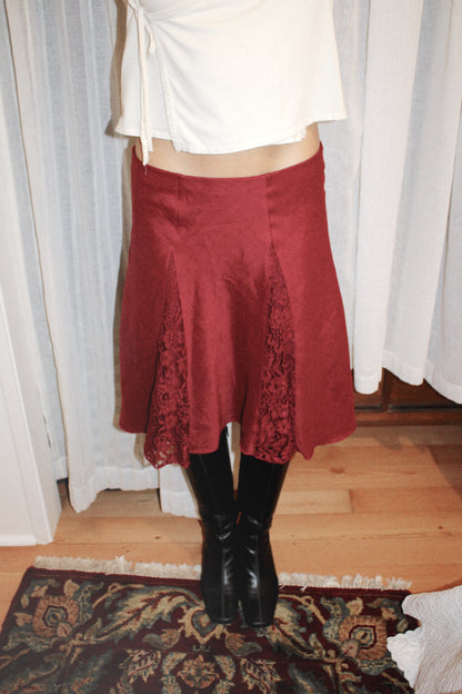 Bordeaux Midi Skirt