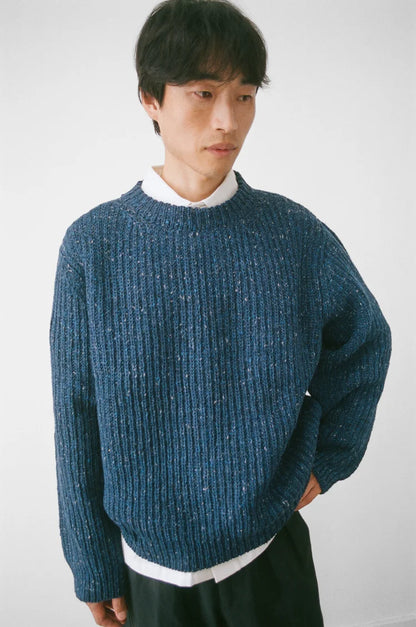 Cobalt Fisherman Knit