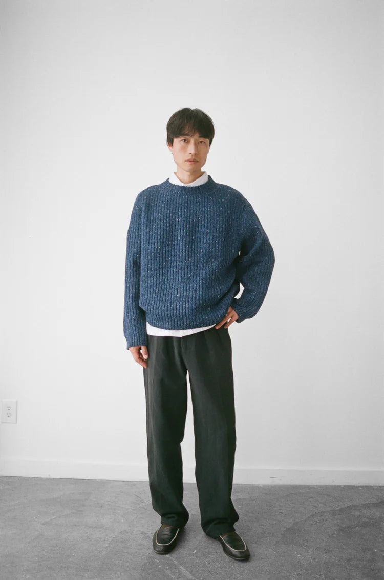 Cobalt Fisherman Knit