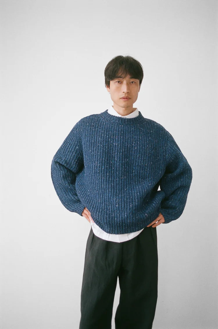 Cobalt Fisherman Knit