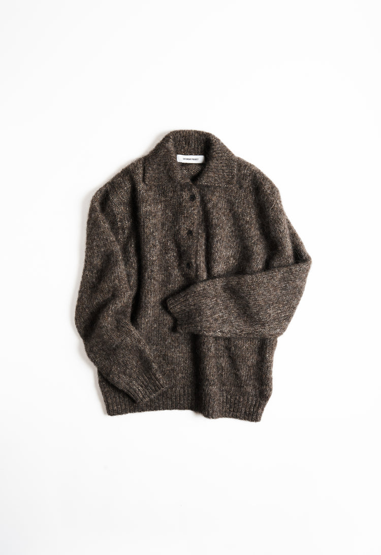 Ashy Brown Alpaca Polo