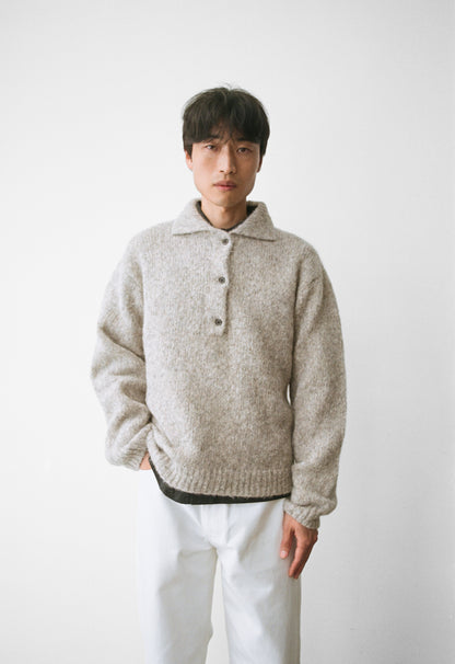 Ashy Brown Alpaca Polo