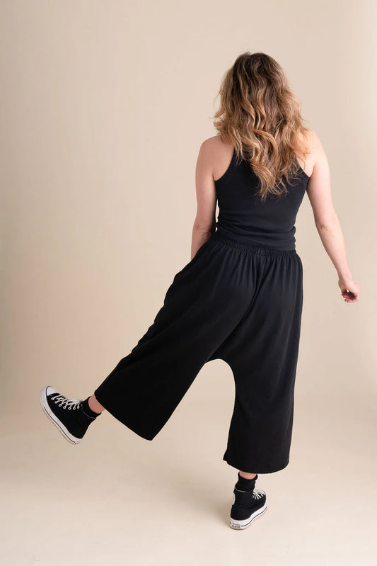 Graphite Cropped Weekend Pants