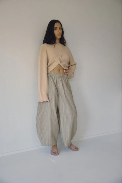 Stripe Barrel Pant
