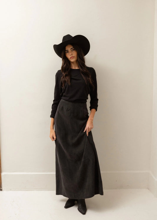 Black Calen Maxi Skirt