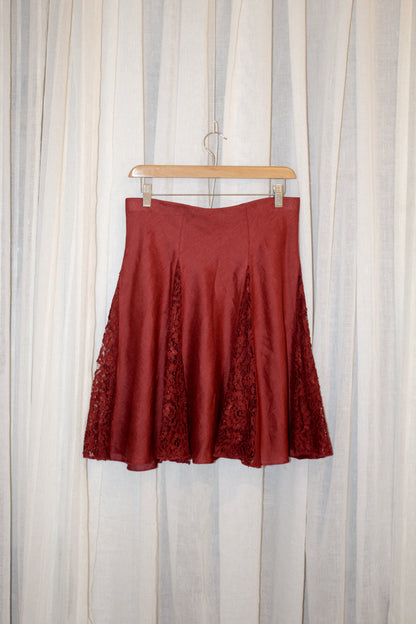 Bordeaux Midi Skirt